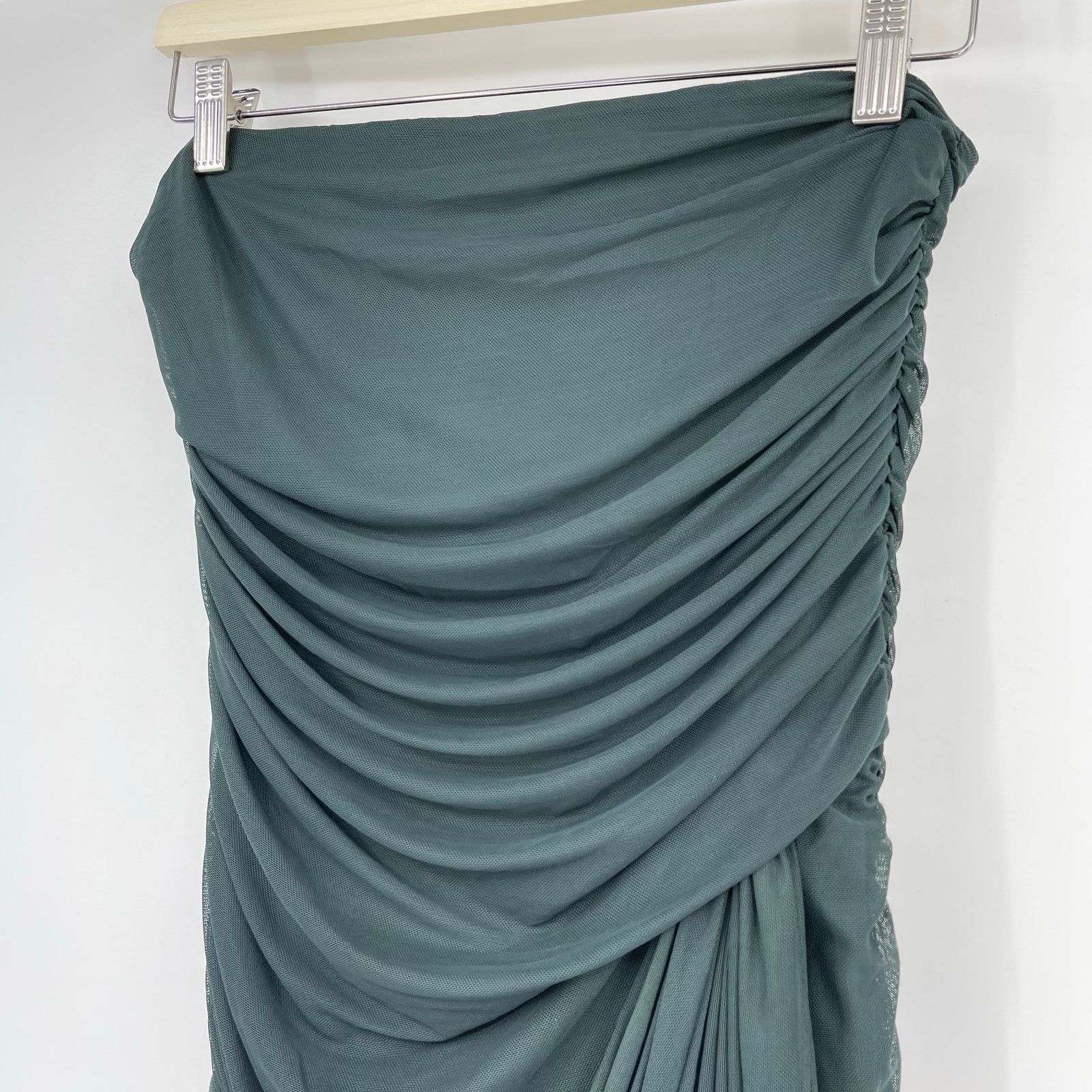 Amanda Uprichard Amanda Uprichard | Anja Mini Dress in Moss Green M Size M / US 6-8 / IT 42-44 - 7 Thumbnail