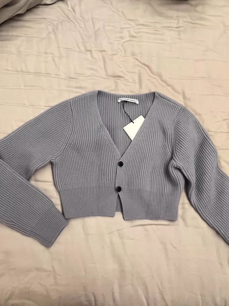 Alexander Wang Alexander Wang Short Sweater Cardigan- Size S / US 4 / IT 40 - 1 Thumbnail