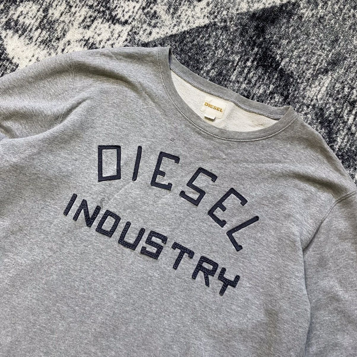 Diesel Vintage Diesel Industry Sweatshirt Grey Big Logo Y2K 90s Size US XL / EU 56 / 4 - 3 Thumbnail