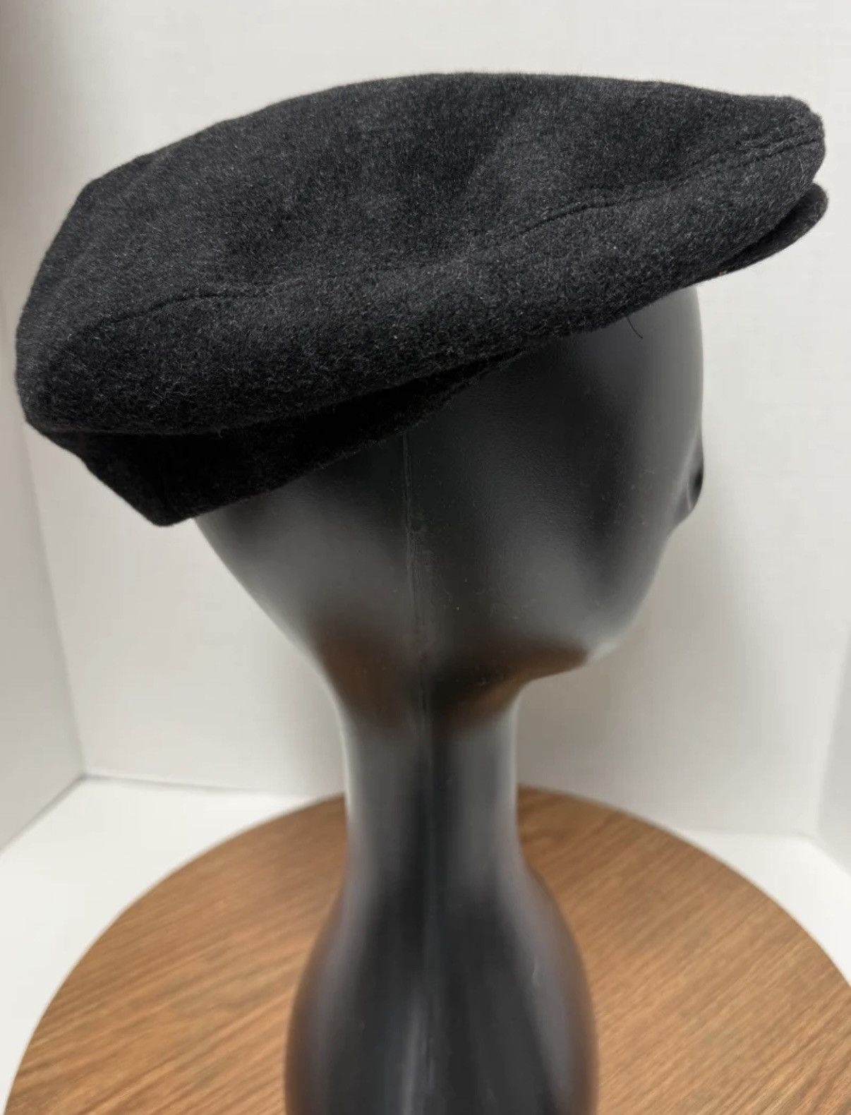 Other Country Gentleman Vtg Black Wool Cashmere Newsboy Cap 04553 Size ONE SIZE - 5 Thumbnail