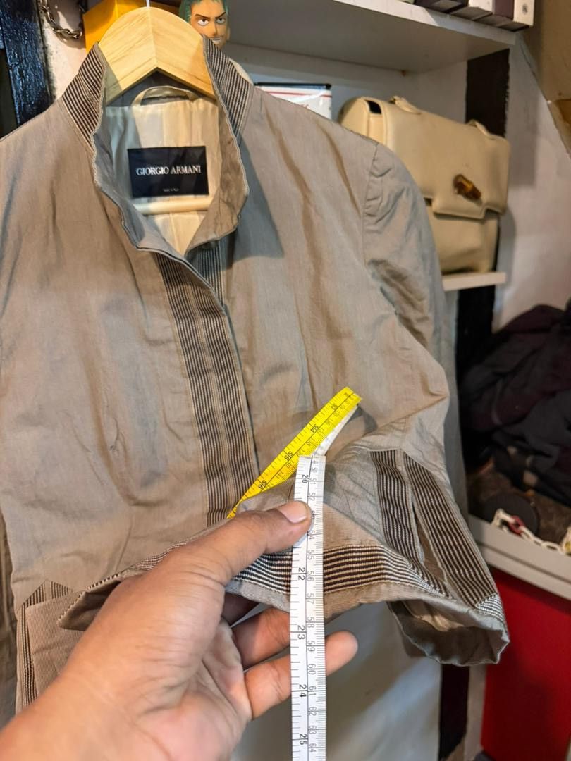 Giorgio Armani Giorgio Armani Jacket With Subtle Vertical Stripe SS07 Size XS / US 0-2 / IT 36-38 - 10 Thumbnail