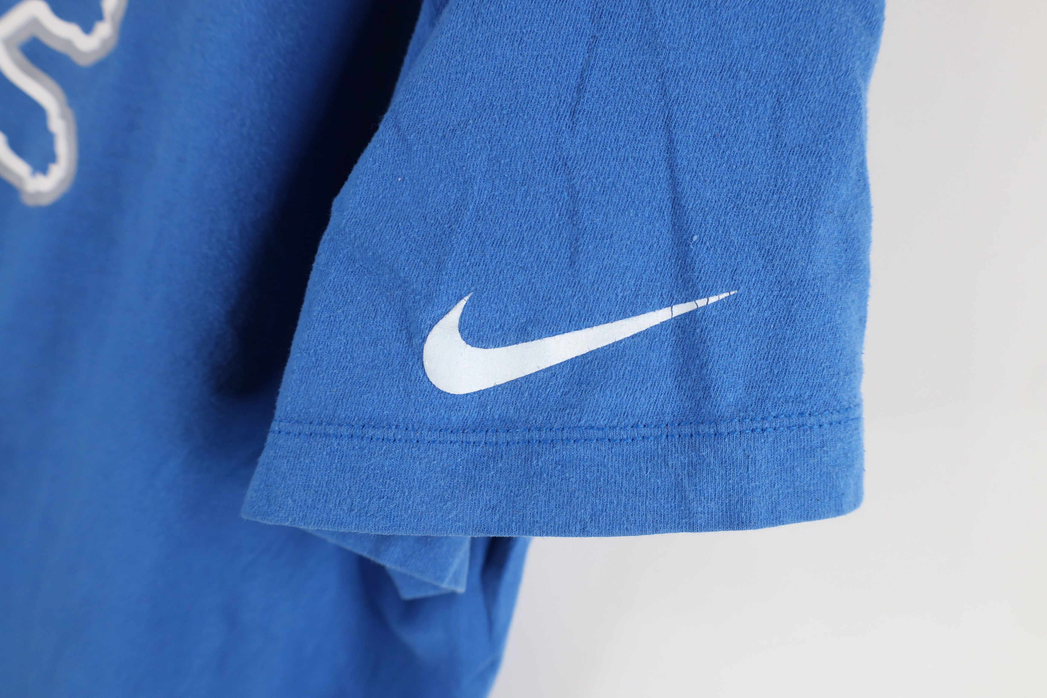 Nike × Vintage Nike Detroit Lions Football Short Sleeve T-Shirt Blue Size US XXL / EU 58 / 5 - 4 Thumbnail