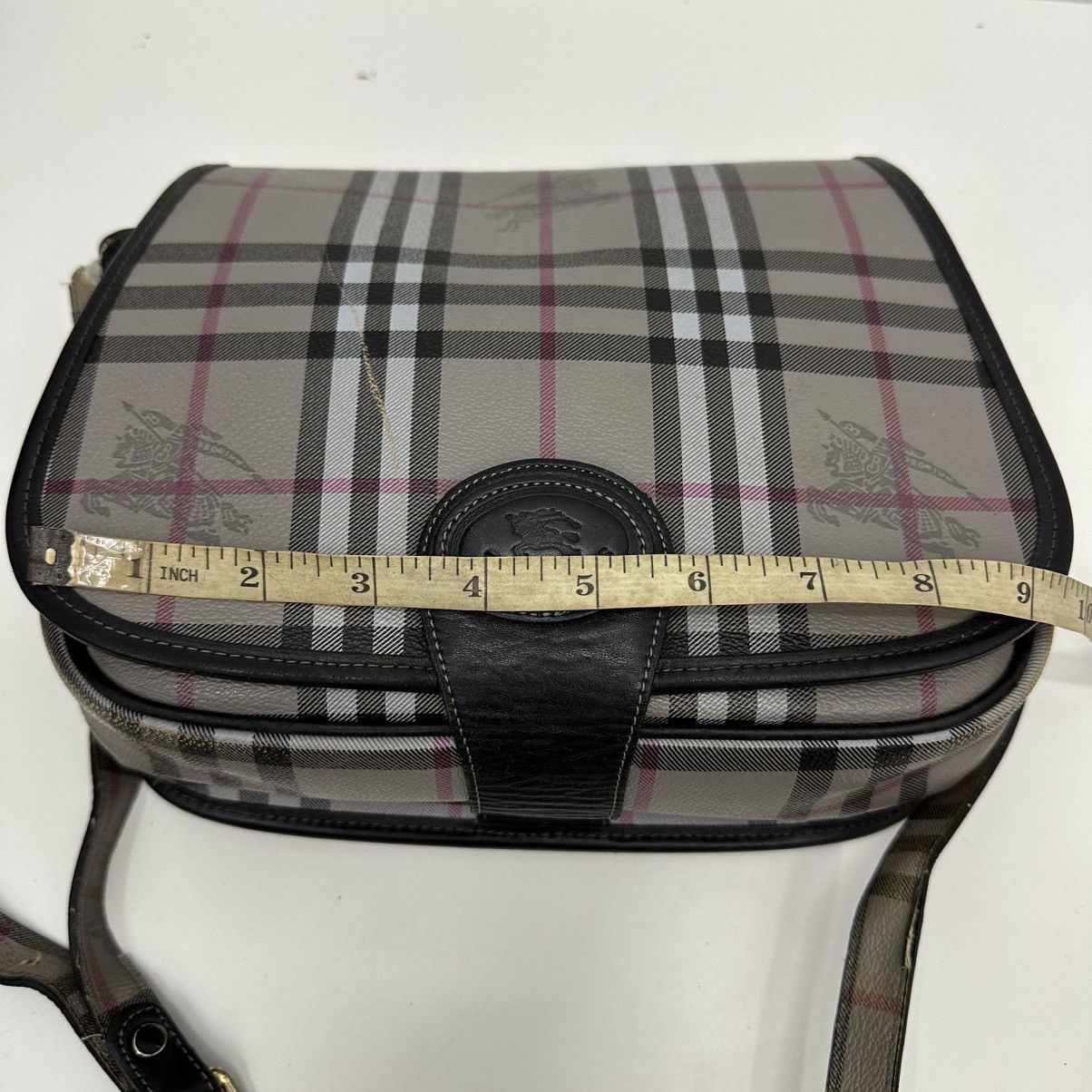 Burberry AUTHENTIC VINTAGE BURBERRYS NOVA CHECK GREY SHOULDER BAG Size ONE SIZE - 17 Thumbnail