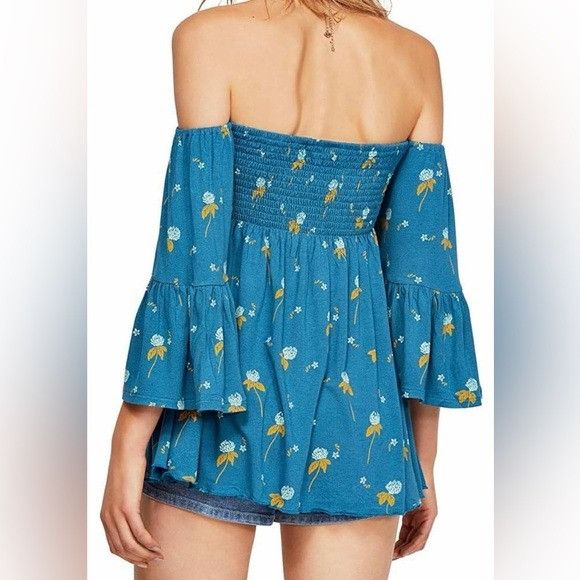 Free People FREE PEOPLE LANA OFF SHOULDER TUNIC FLORAL SZ MEDIUM M Size M / US 6-8 / IT 42-44 - 3 Thumbnail