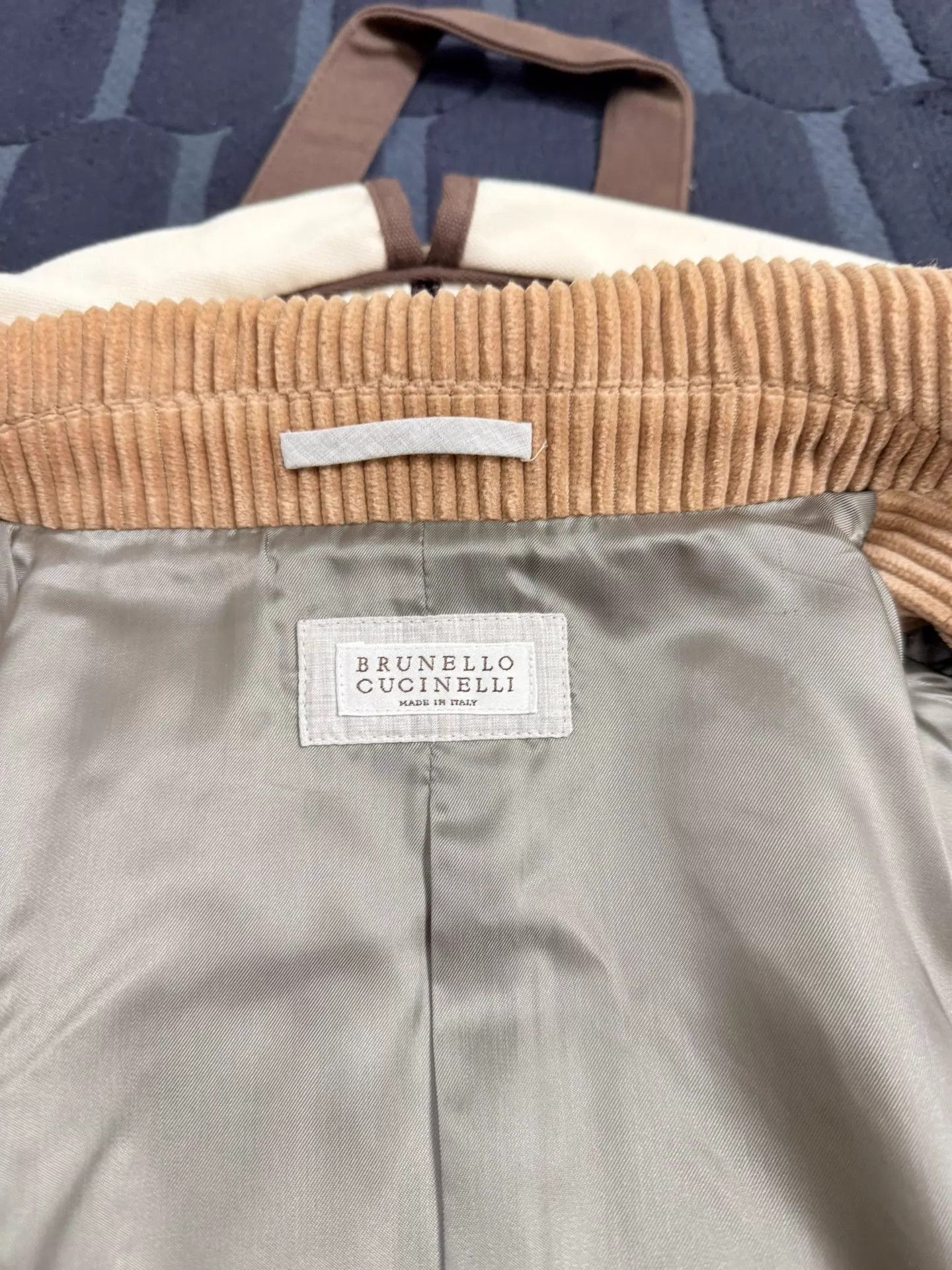 Brunello Cucinelli BC Men's Corduroy DB 46 Sand Beige Jacket Size US S / EU 44-46 / 1 - 6 Thumbnail
