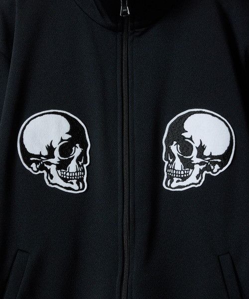 Number (N)ine NUMBER (N)INE 2P SKULL WAPPEN JERSEY STAND TRACK JACKET 3 Size US L / EU 52-54 / 3 - 13 Thumbnail