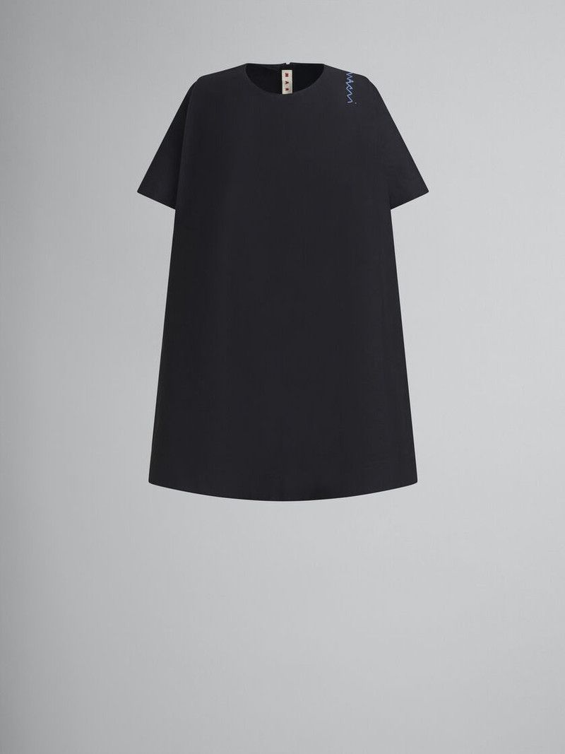 Marni o1f1d3z0326 Flared Dress in Black Size XL / US 12-14 / IT 48-50 - 1 Thumbnail