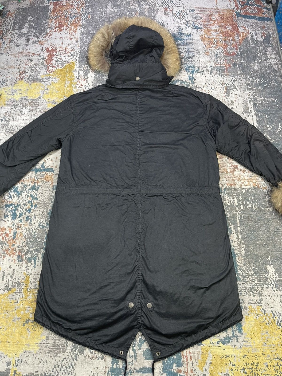 GOA Y2k GOA Apocalypse Racoon Fur Military Fishtail Parka Size US L / EU 52-54 / 3 - 5 Thumbnail