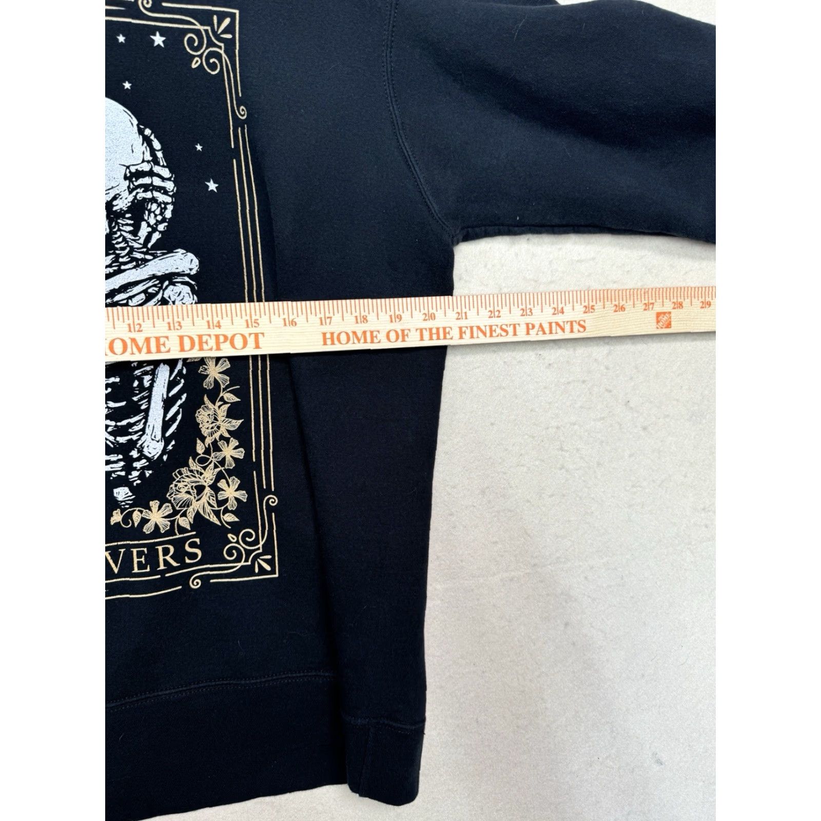 Vintage VINTAGE Black Tarot Skeletons Unisex Sweatshirt Skull Pullover 100% Cotton M-L See Pics Mens Womens Size US M / EU 48-50 / 2 - 3 Thumbnail