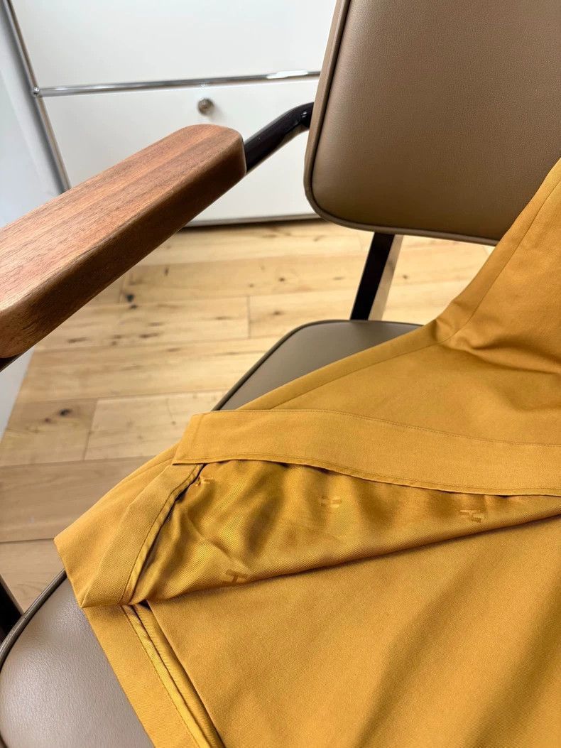 Hermes Hermes Yellow Wool Skirt Pants Size 34-2506 Size 33" - 7 Thumbnail