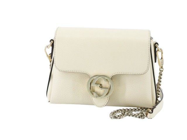 image of Gucci Interlocking Shoulder in Ecru, Women's