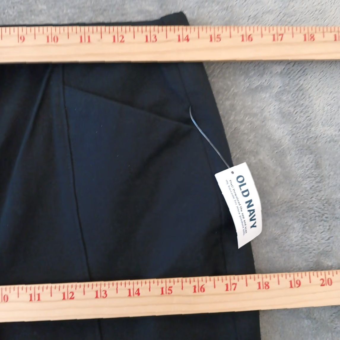 Old Navy Old Navy Pixie Skinny Ankle Pants Womens M Black Pull On 28x27.5 New Size 32" / US 10 / IT 46 - 3 Thumbnail
