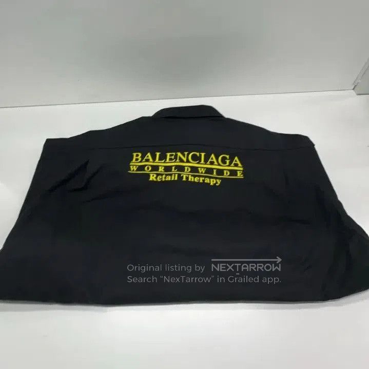 Balenciaga Balenciaga Black Logo Casual Long Sleeve Shirt. Size US M / EU 48-50 / 2 - 8 Thumbnail