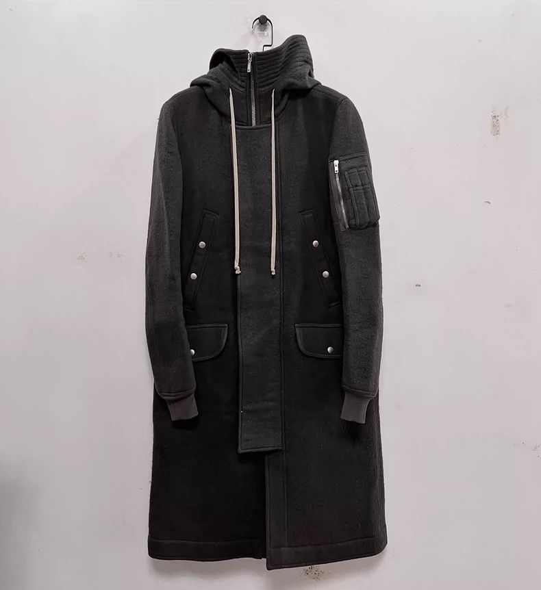 Rick Owens ウールカシミアフードコート Rick Owens cashmere coat 46