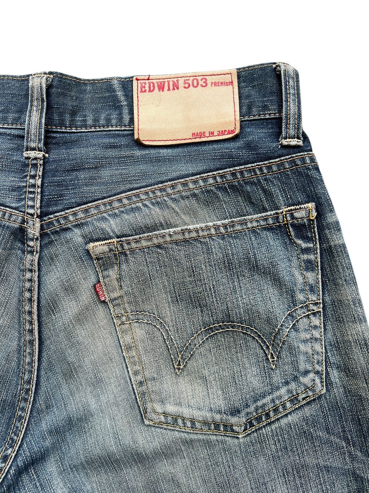 Edwin Vintage Edwin Distressed Denim Jeans 33x31 Size 33" - 8 Thumbnail