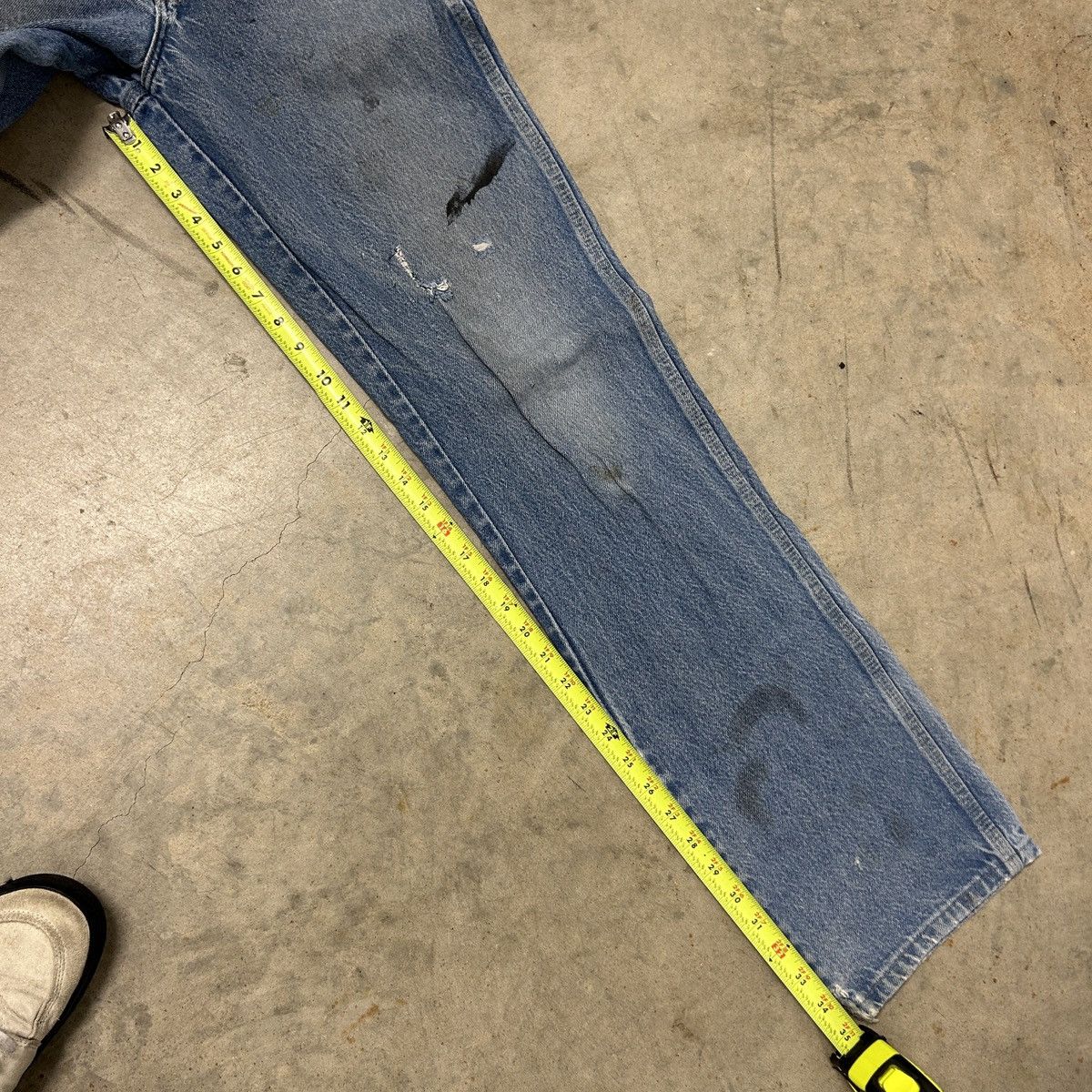 Carhartt washed distressed dickies workwear carpenter jeans Size US 30 / EU 46 - 7 Thumbnail