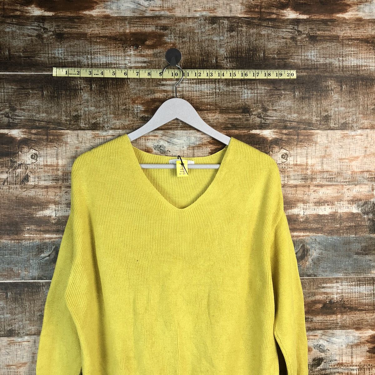 Homespun Knitwear × Japanese Brand American Holic Yellow Knitwear #A1777 Size M / US 6-8 / IT 42-44 - 2 Thumbnail
