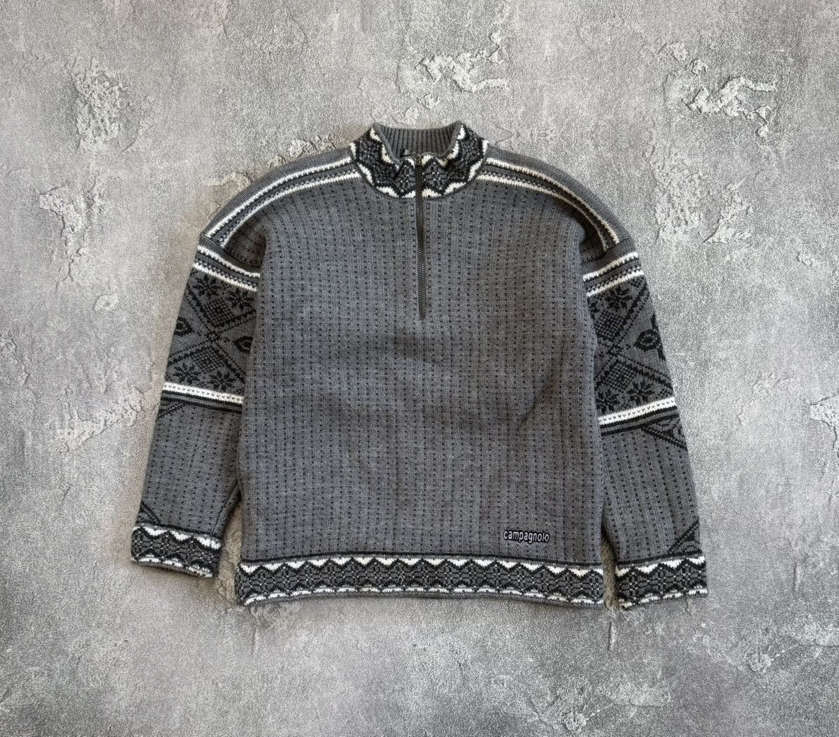 Moods of Norway F.LLI Campagnolo 1/4 zip sweater knitwear jumper pullover Size US M / EU 48-50 / 2 - 4 Thumbnail