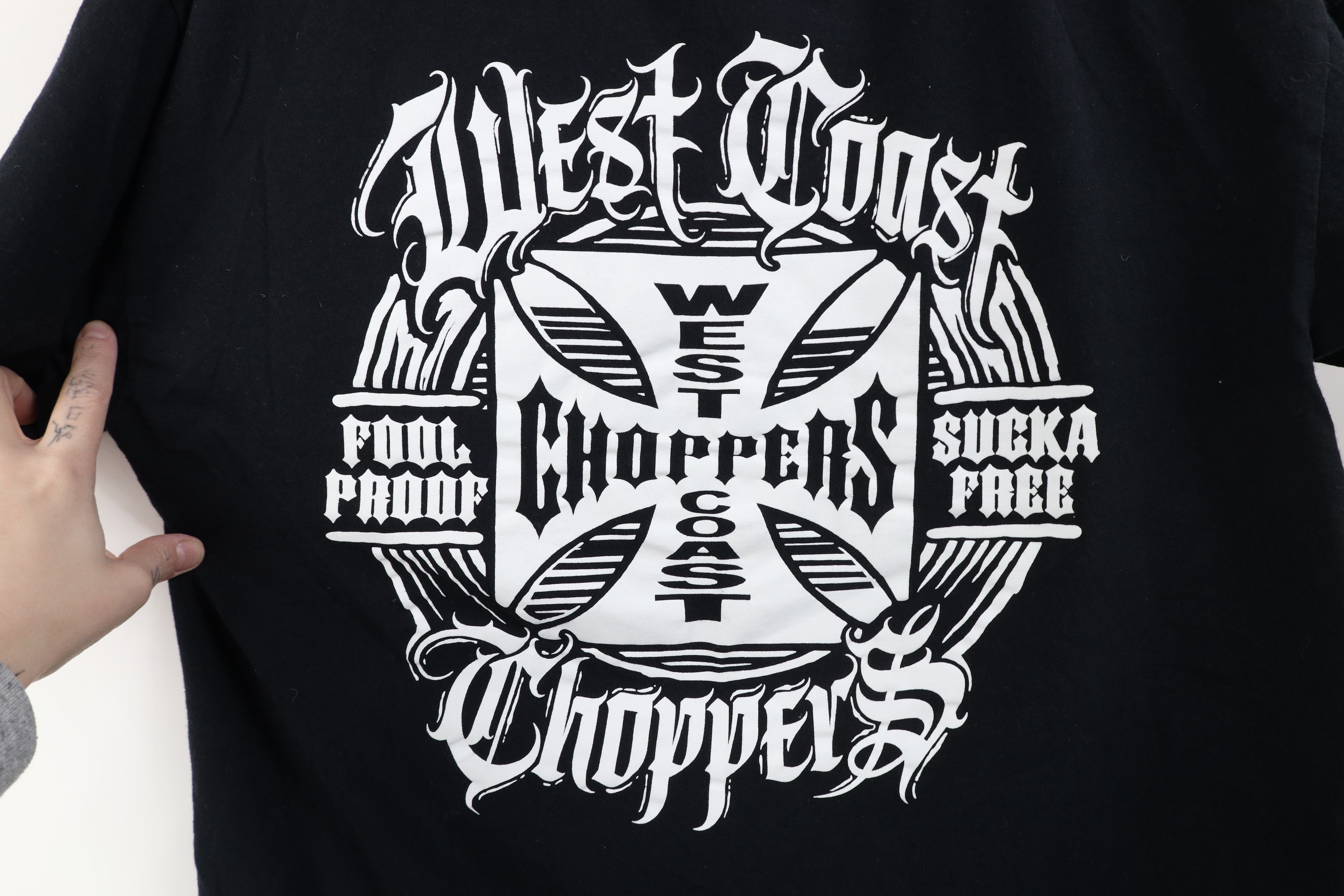 West Coast Choppers Vintage Y2K West Coast Choppers Spell Out Motorcycle T-Shirt Size US L / EU 52-54 / 3 - 4 Thumbnail
