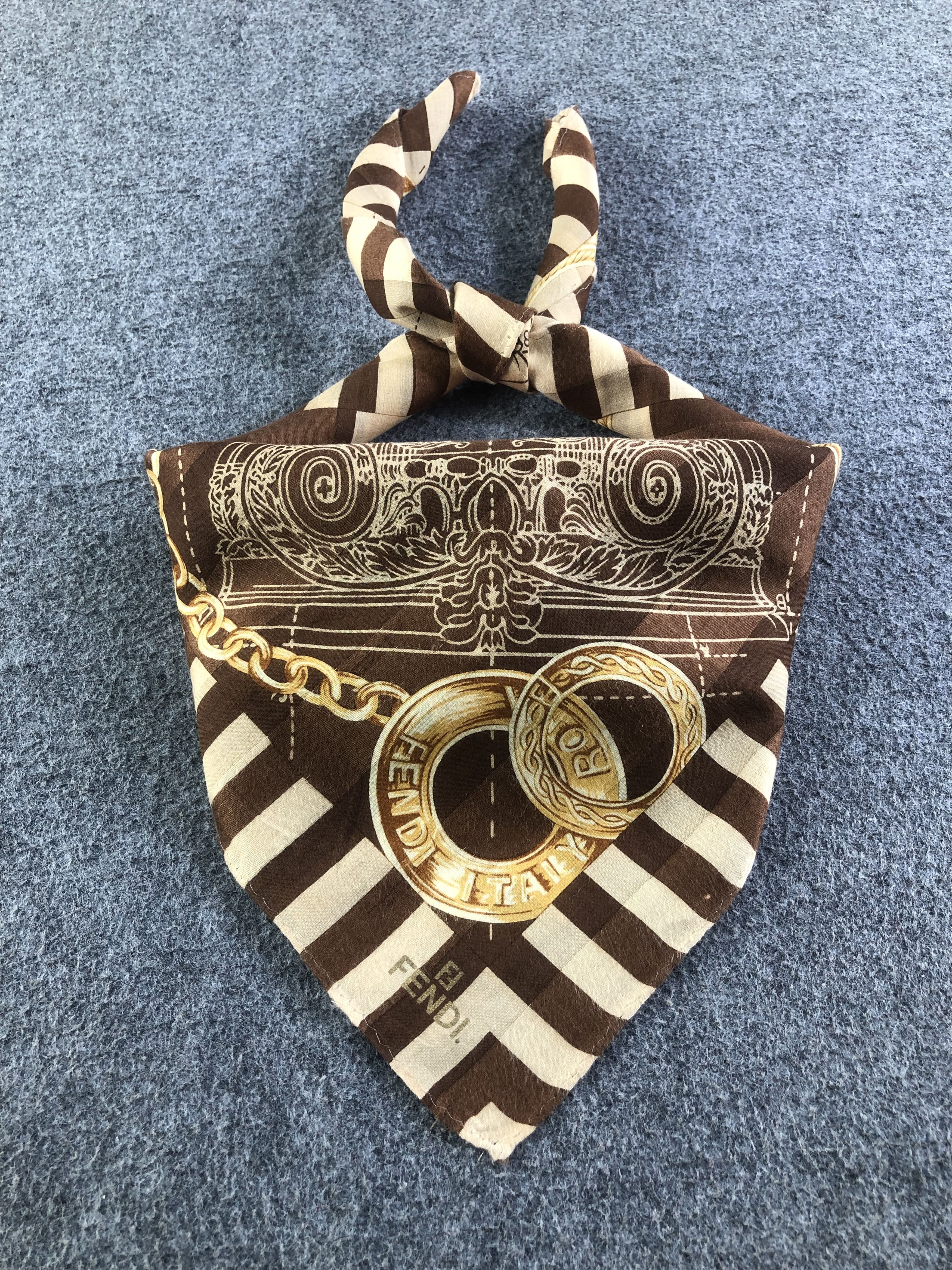 Vintage Fendi Handkerchief / Bandana / Neckerchief A1897 Size ONE SIZE - 1 Thumbnail