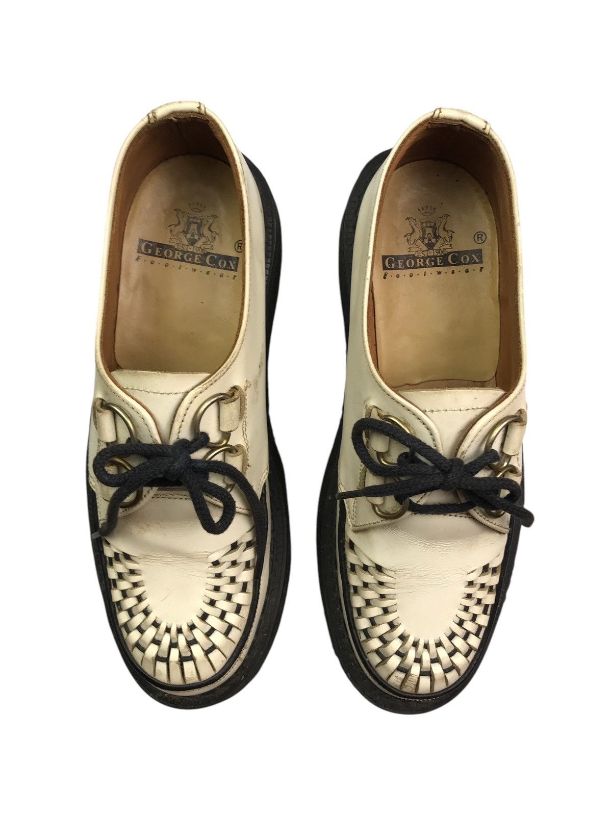 George Cox 🇬🇧 GEORGE COX GIBSON D RING CREEPER LEATHER Size US 8 / EU 41 - 4 Thumbnail