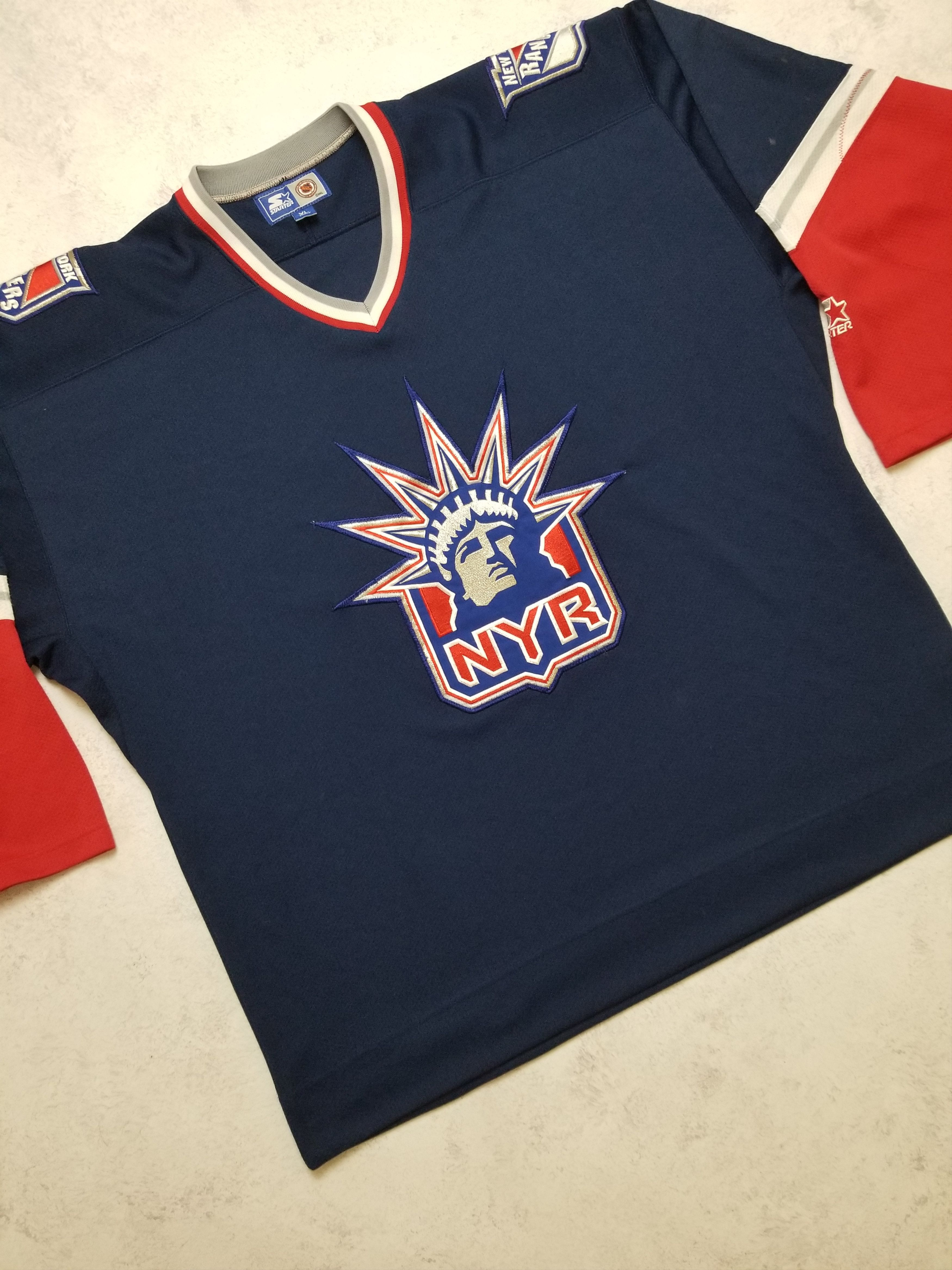 Starter New York Rangers Jersey Lady Liberty Eastern NHL Conference Size US XL / EU 56 / 4 - 7 Thumbnail