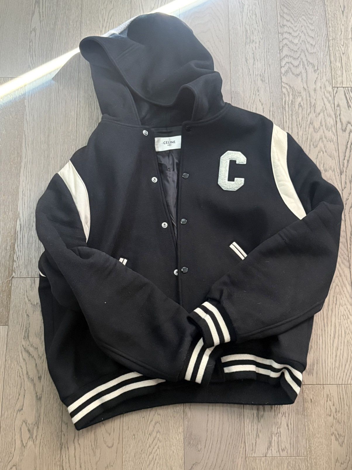 Celine CELINE Hooded Teddy Jacket Size US L / EU 52-54 / 3 - 1 Thumbnail