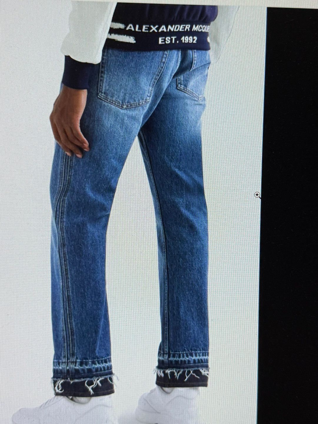 Alexander McQueen Alexander McQueen Blue Straight Leg Jeans Size US 36 / EU 52 - 1 Thumbnail
