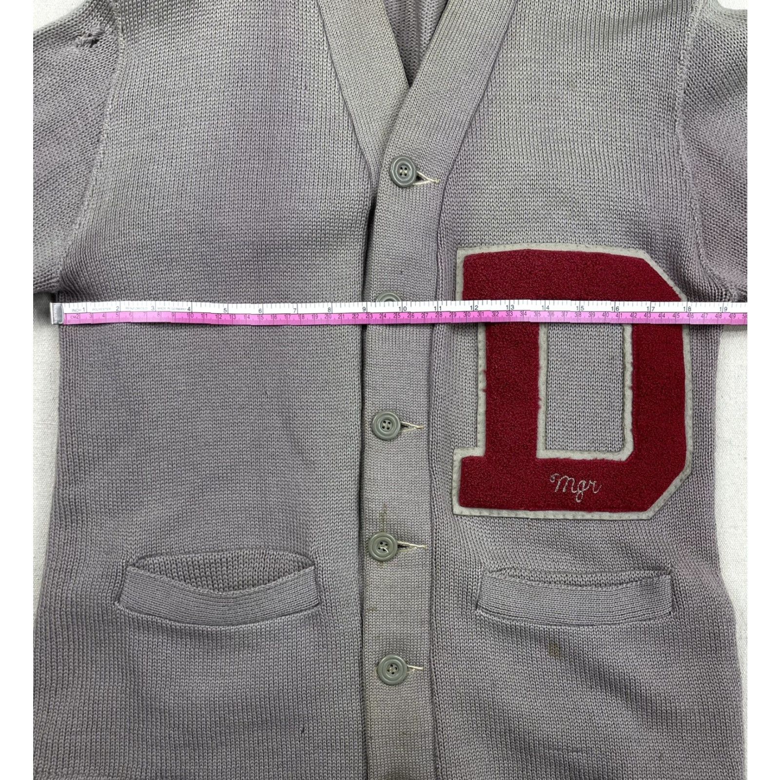 Vintage VINTAGE John Grove Wool Cardigan Sweater Mens L Gray Casual Band Pockets Size US L / EU 52-54 / 3 - 7 Thumbnail