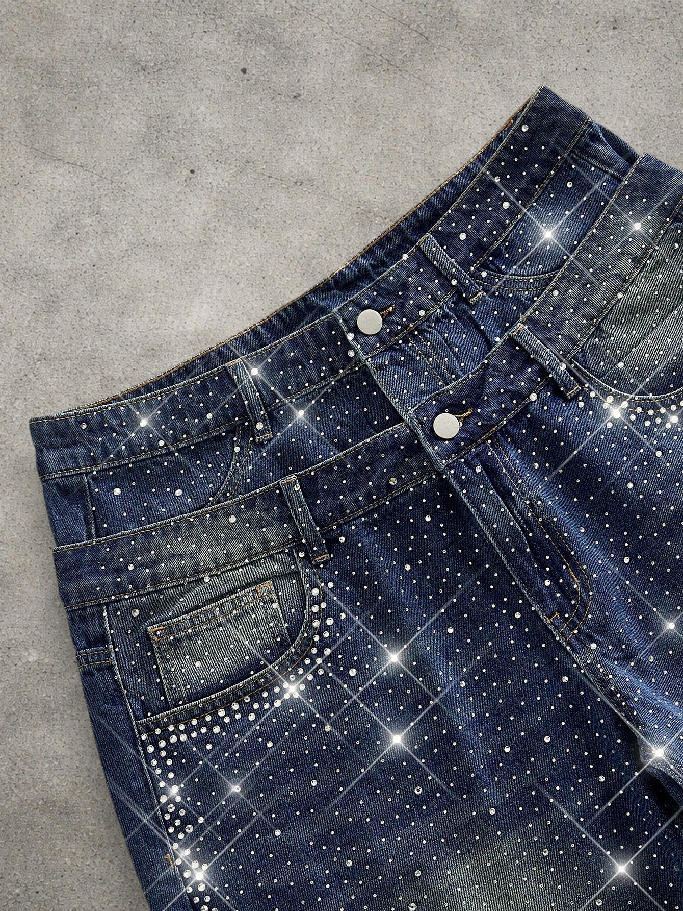 Japanese Brand Denim diamond shorts Size US 32 / EU 48 - 3 Thumbnail