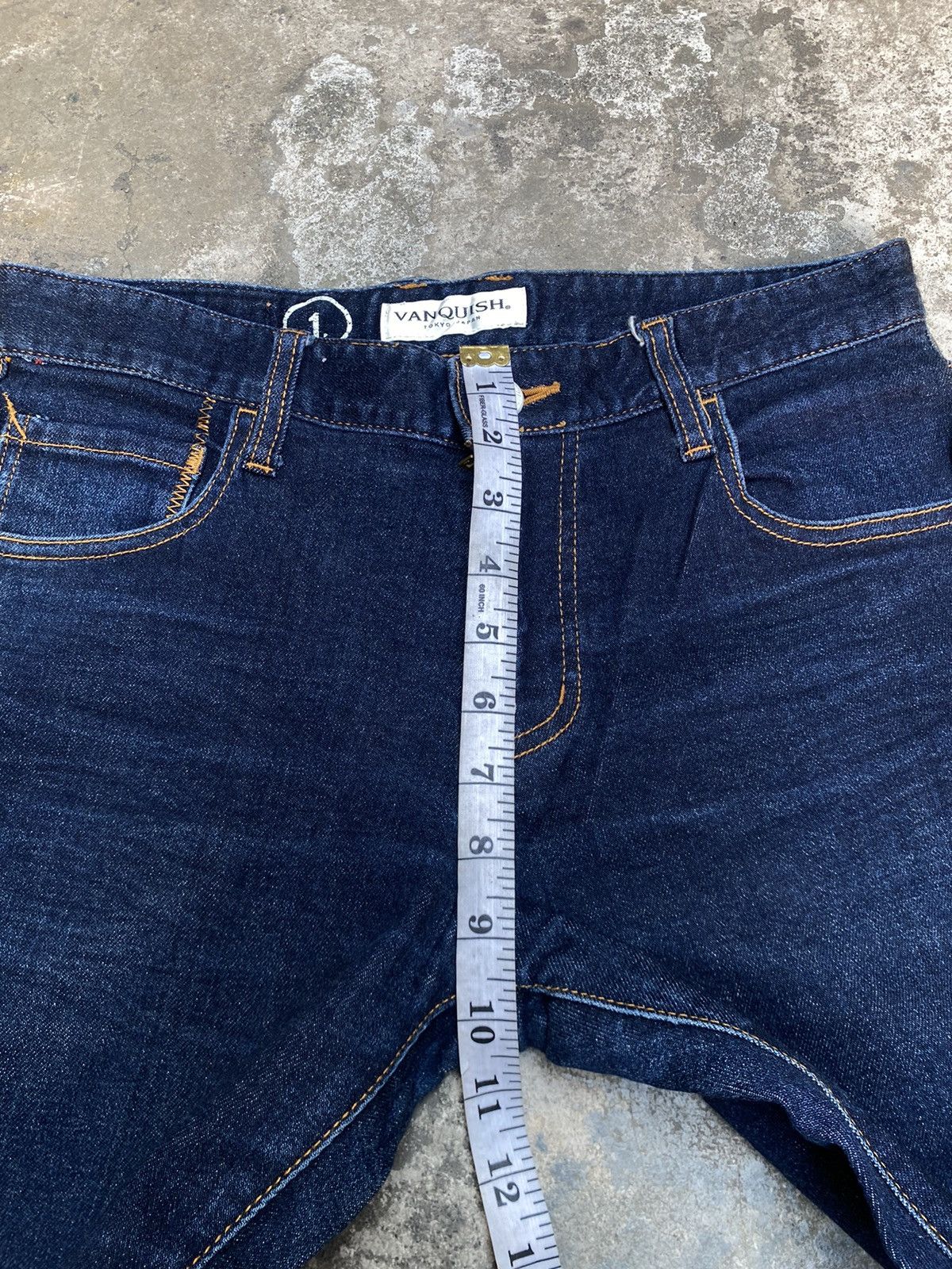 Vanquish Vanquish Tokyo Japan Deep Blue Wash Slim Jeans Size US 30 / EU 46 - 8 Thumbnail