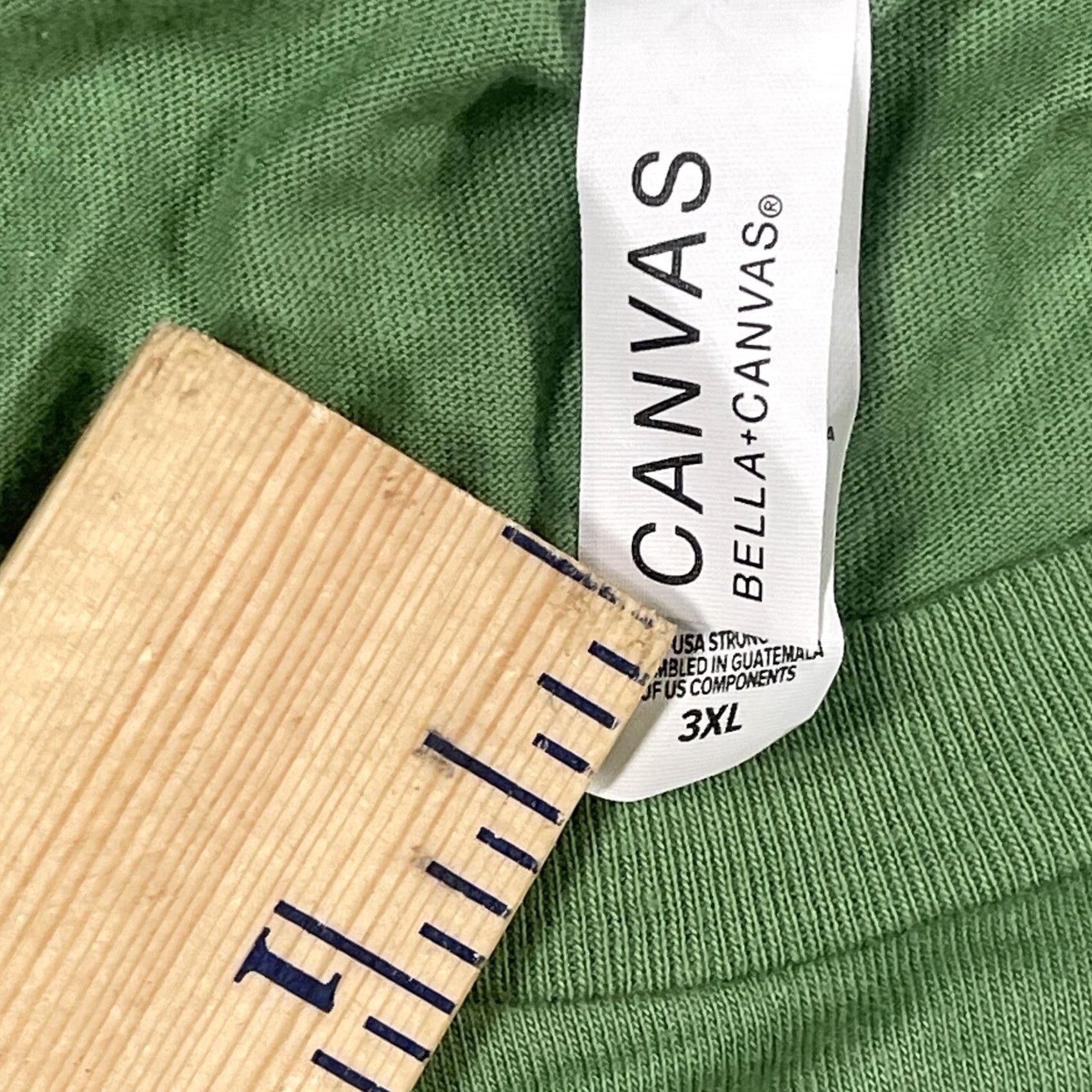 Vintage VINTAGE Canvas T-Shirt Mens 3XL Green Short Sleeve Cotton Bell a + Canvas Burlington Cars.Com Shirt Men Green 3XL Size US XXL / EU 58 / 5 - 7 Thumbnail