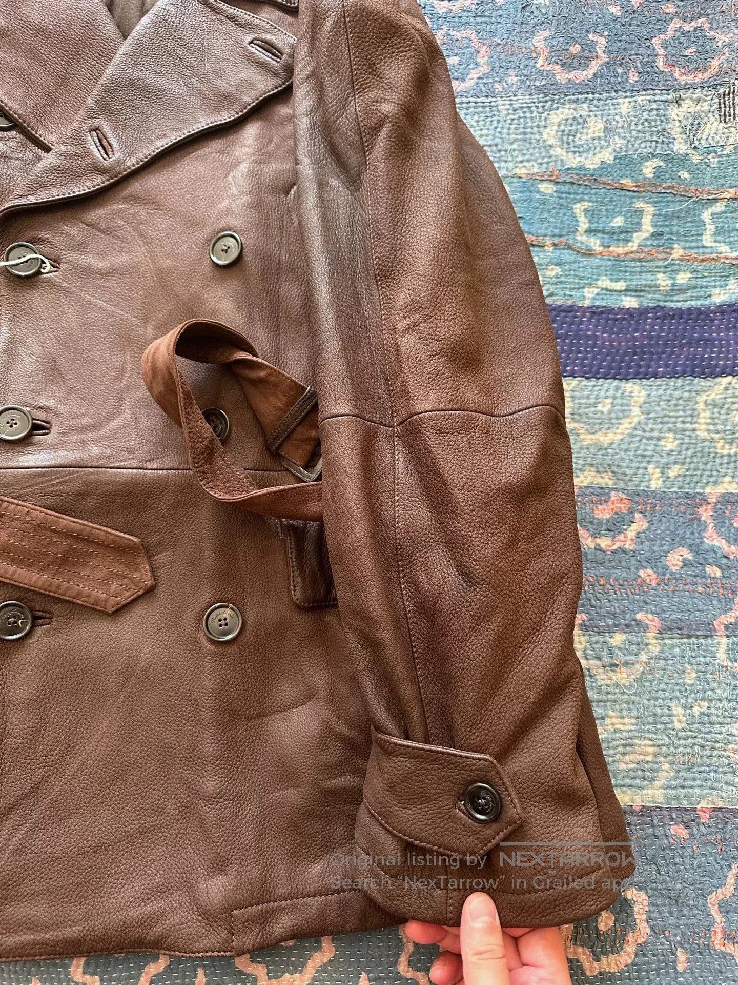 Ralph Lauren Purple Label Ralph Lauren Purple Label Deer Leather Coat. Size US XL / EU 56 / 4 - 4 Thumbnail