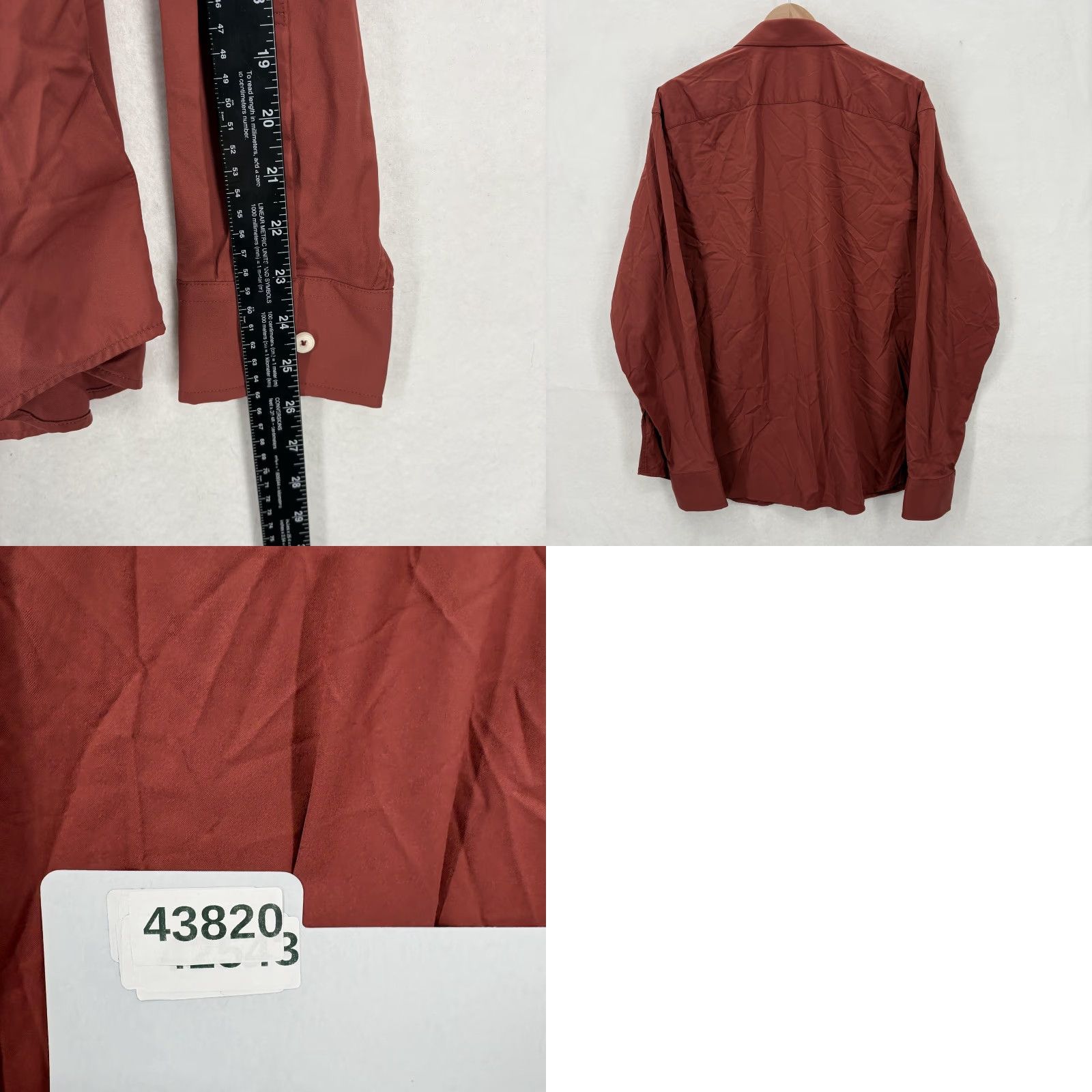 UNTUCKit VINTAGE? No. UNTUCKit Dress Shirt Mens XXL Red Gironde Nylon Performance Stretch Shirt? Size 46R - 8 Thumbnail