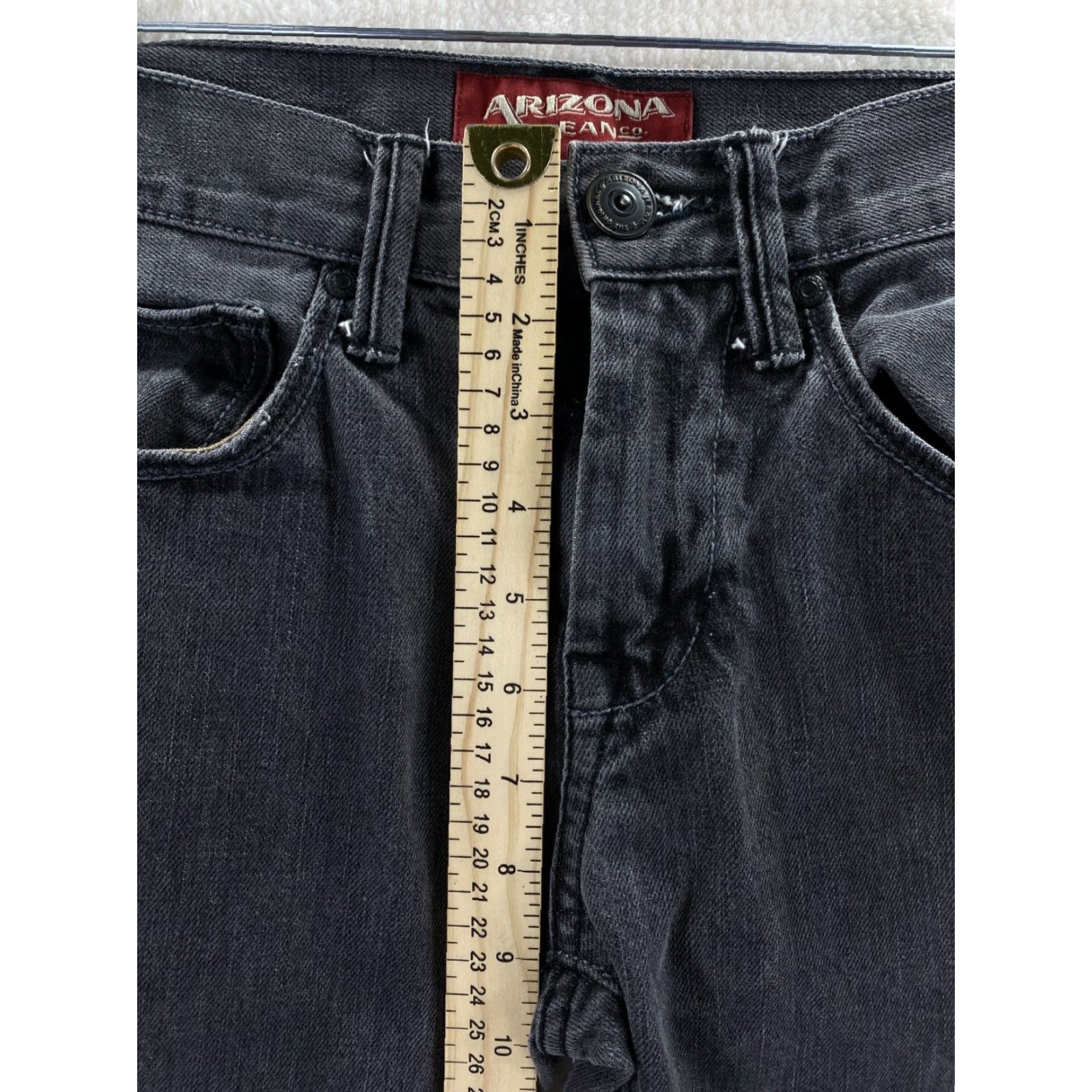 Vintage Arizona Black Skinny Jeans 31x32 Pants 100% Cotton Mens Jeans Size US 31 - 4 Thumbnail