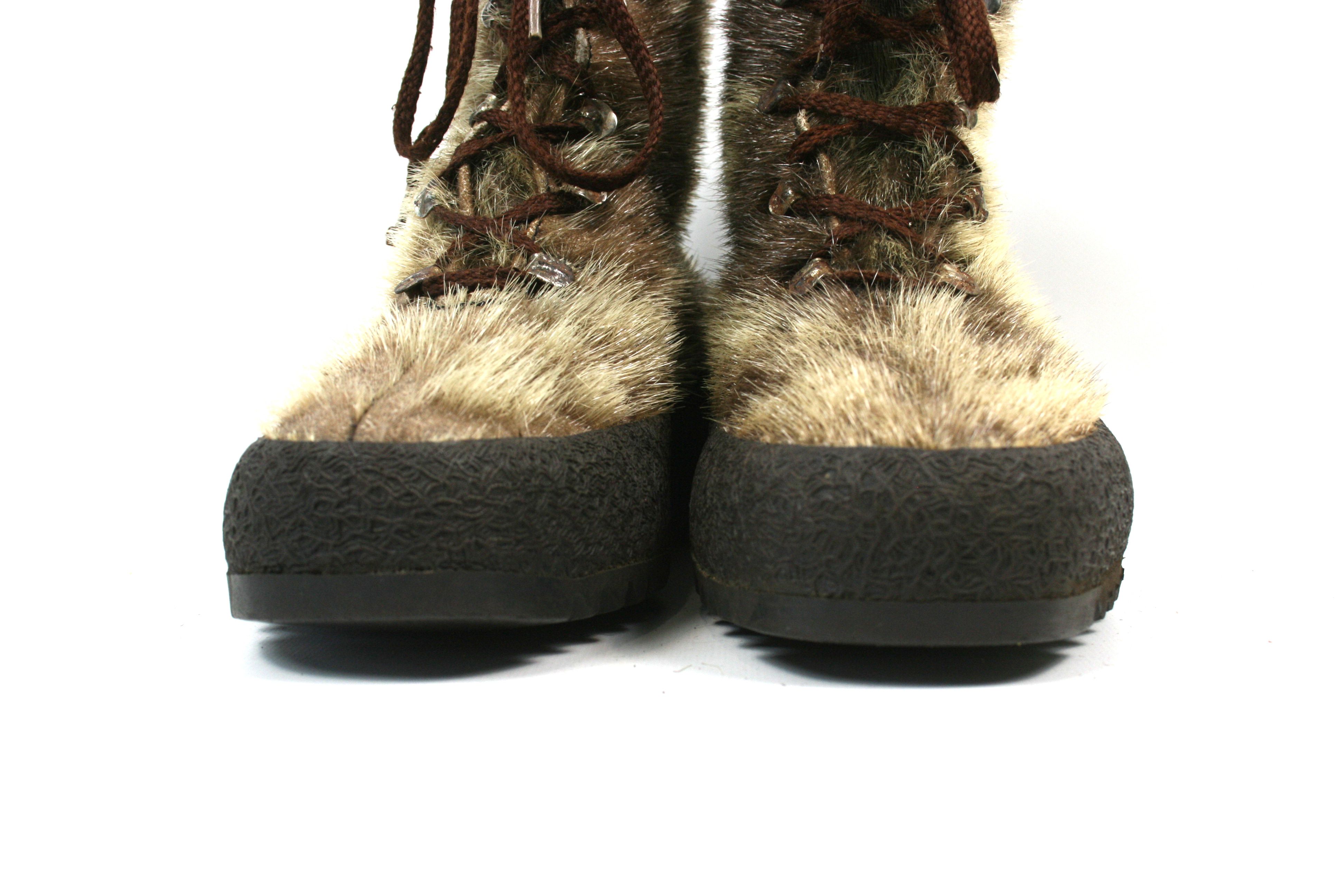 Paraboot 90S Pichette Hair Snow Boots Vintage Size US 8 / IT 38 - 4 Thumbnail