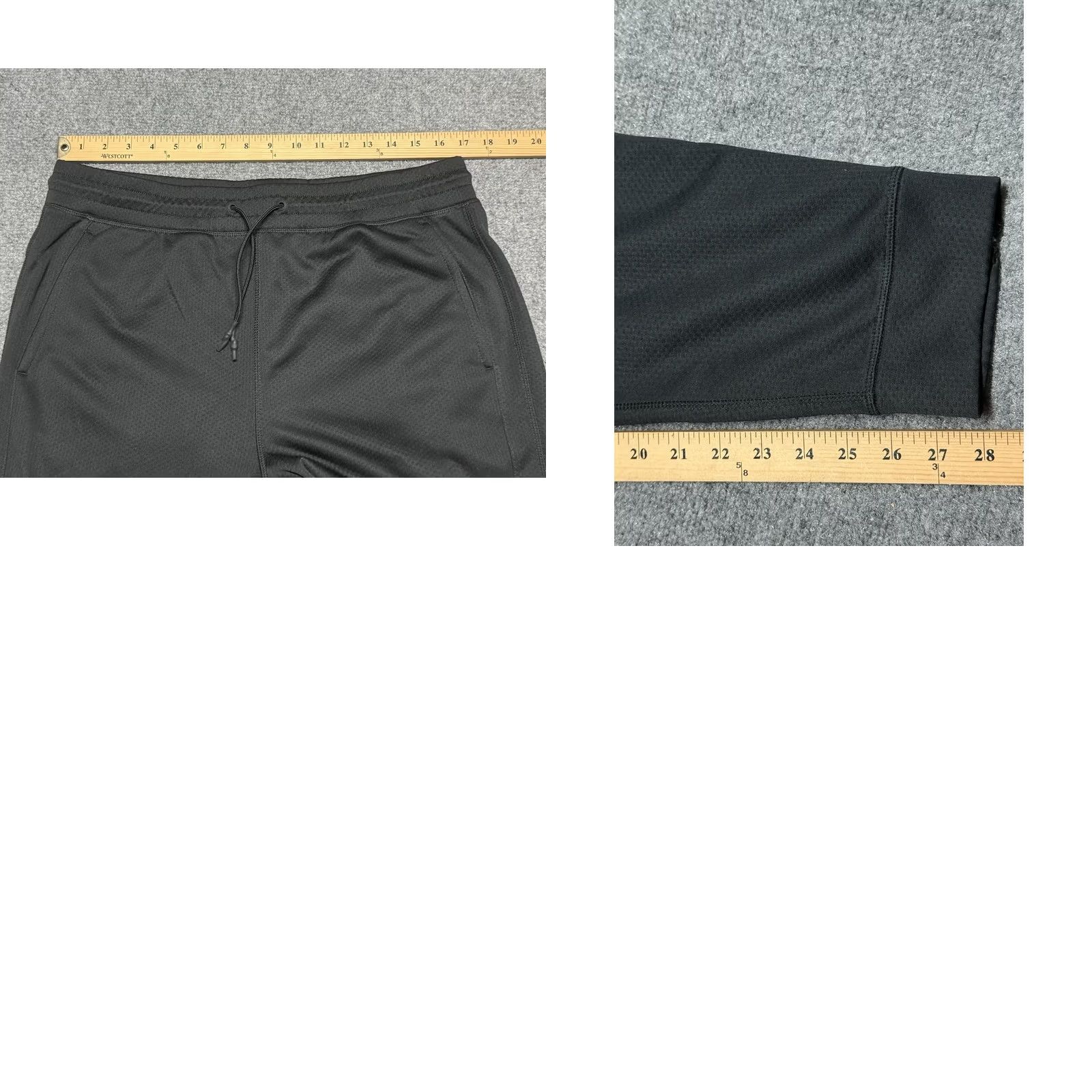 Vintage Aether Mens Pants L Black Jogger Zip Ankle Athletic Running Jogging Regular Style City Sports Size US 33 - 8 Thumbnail