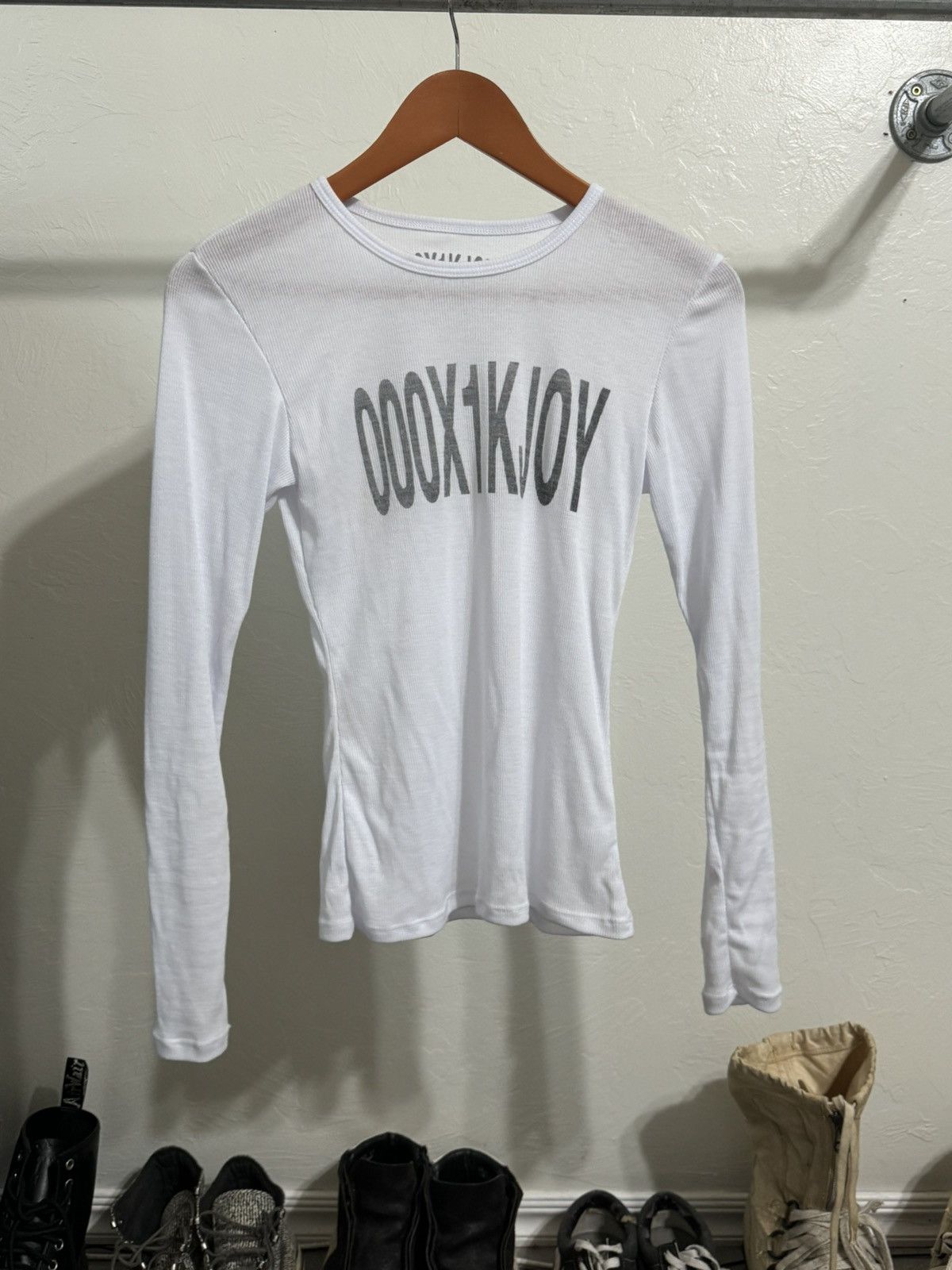 pain killer joy divizn ロンT Pre-owned Joy Divizn Painkiller Long Sleeve Tee In White