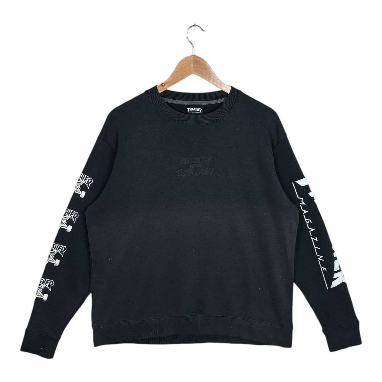 Thrasher Thrasher x Nano Universe Faded Skate & Destroy Sweatshirt L Size US L / EU 52-54 / 3 - 1 Thumbnail