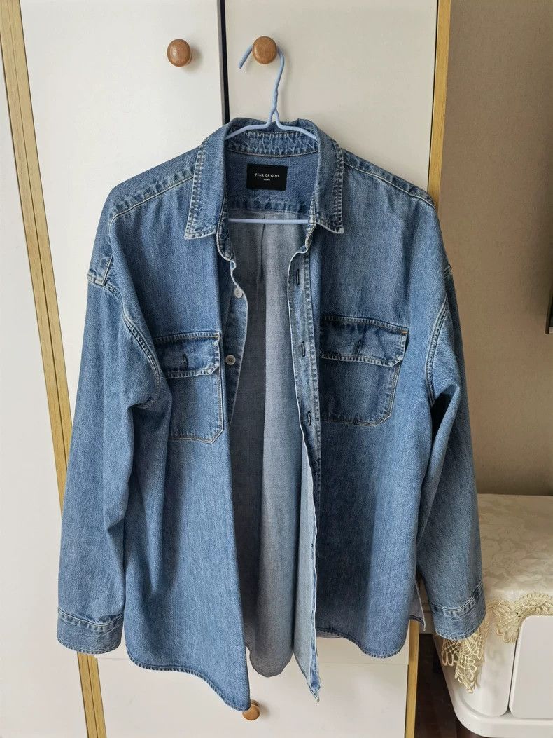 Fear of God Fear of God 5th Denim Shirt L - dmc Size US L / EU 52-54 / 3 - 1 Thumbnail