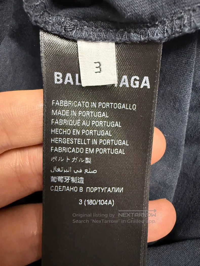 Balenciaga Balenciaga Double Ring Stripe Embroidered Short Sleeve Size US L / EU 52-54 / 3 - 5 Thumbnail