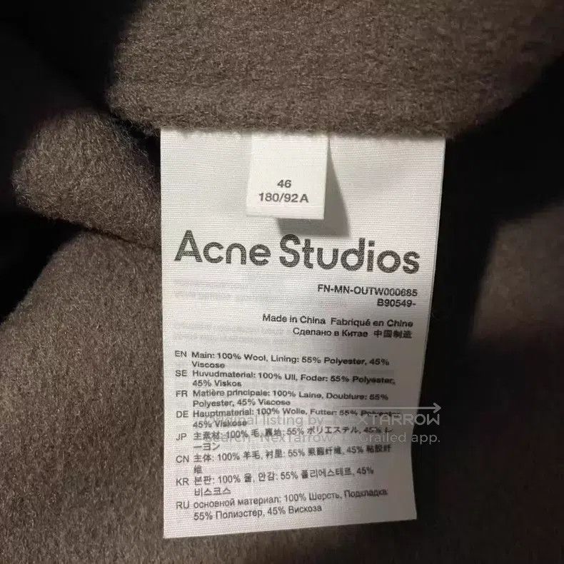 Acne Studios Acne Studios SS24 Chest Pocket Loose Shirt Jacket Coat, Da Size US S / EU 44-46 / 1 - 4 Thumbnail