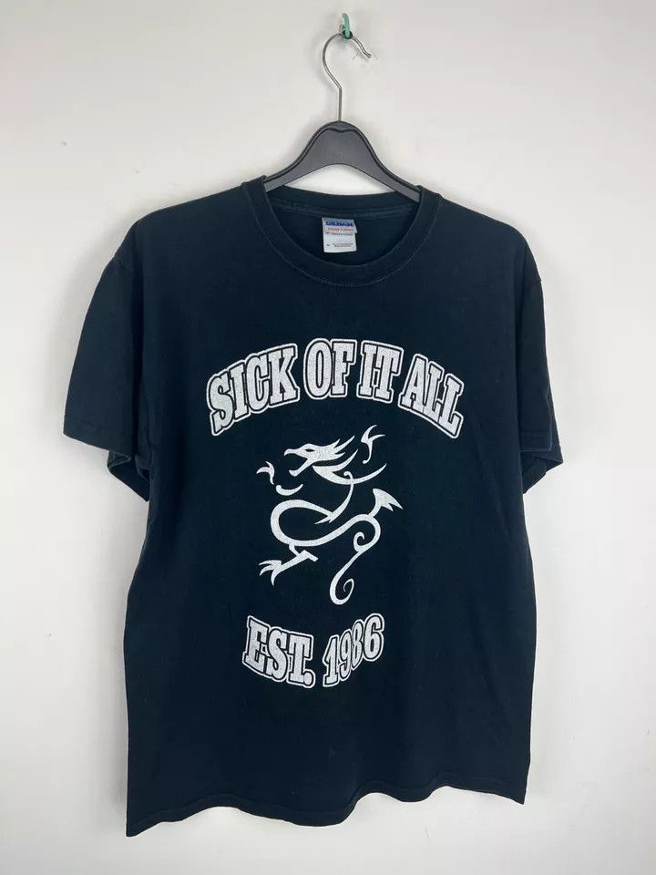 Vintage Vintage Sick Of It All Punk Band T-Shirt size M | Grailed