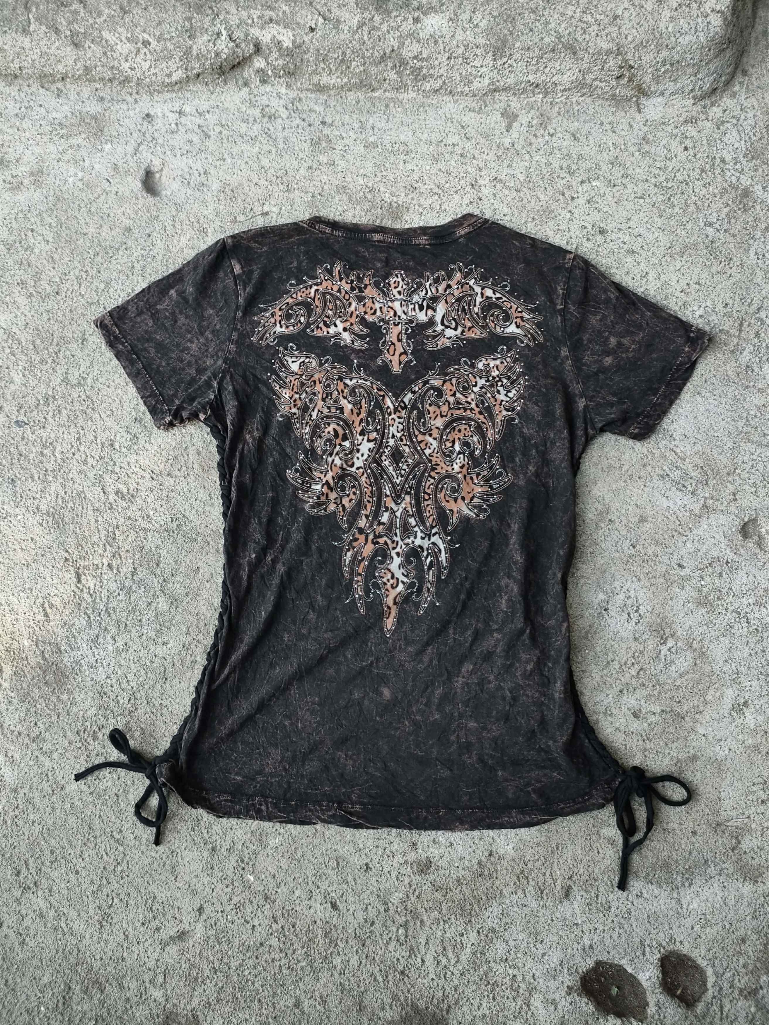 Affliction Rare Y2k Affliction Karabeth Shirt Size M / US 6-8 / IT 42-44 - 3 Thumbnail
