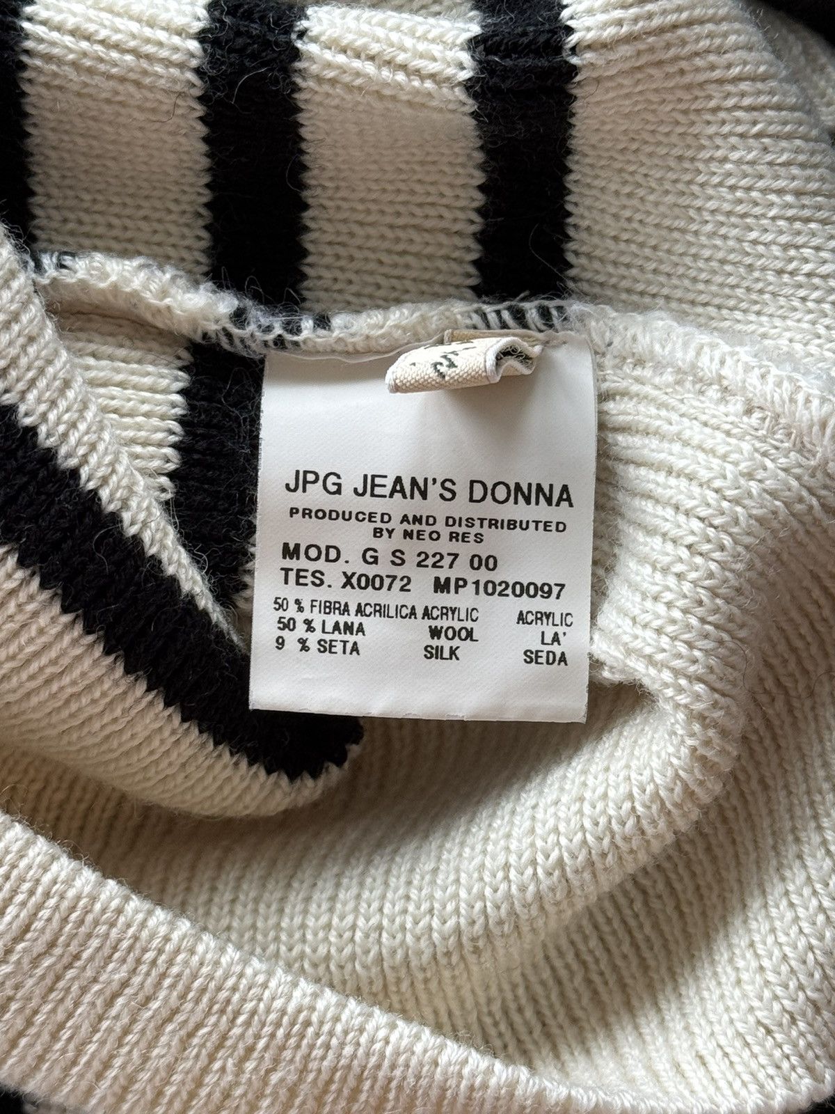 Jean Paul Gaultier × Vintage Jean Paul Gaultier A/W 2003 archive vintage striped sweater Size M / US 6-8 / IT 42-44 - 8 Thumbnail