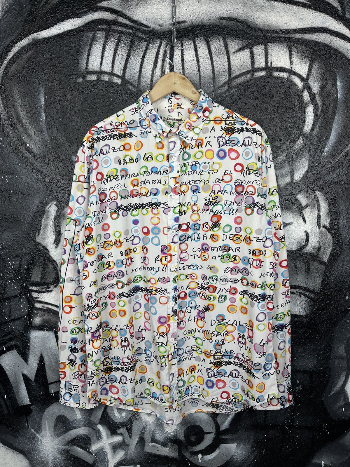 Desigual Desigual Multicolour Designer Art Graffiti Shirt Size 2XL Size US XXL / EU 58 / 5 - 6 Thumbnail