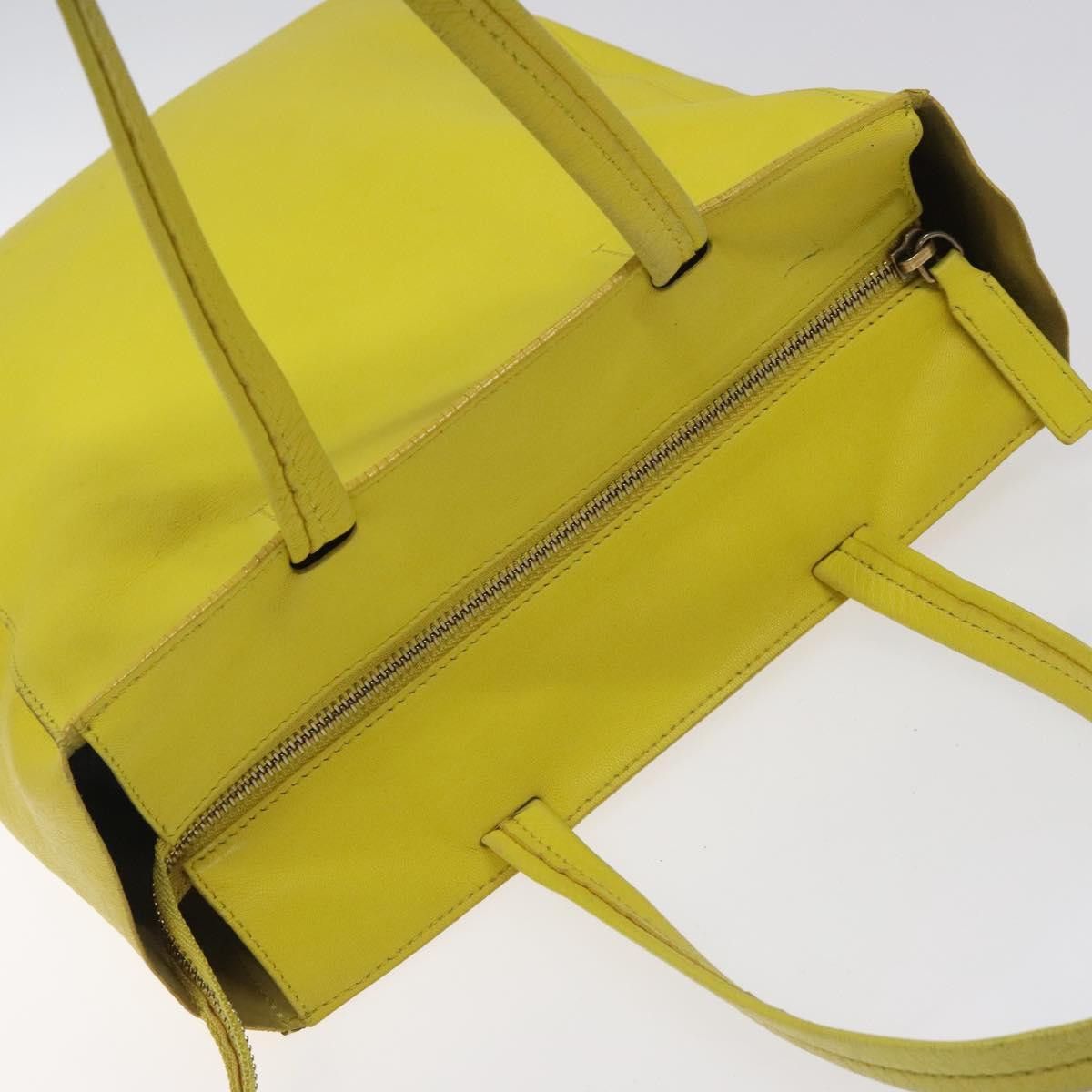 Celine CELINE Hand Bag Leather Yellow Size ONE SIZE - 6 Thumbnail