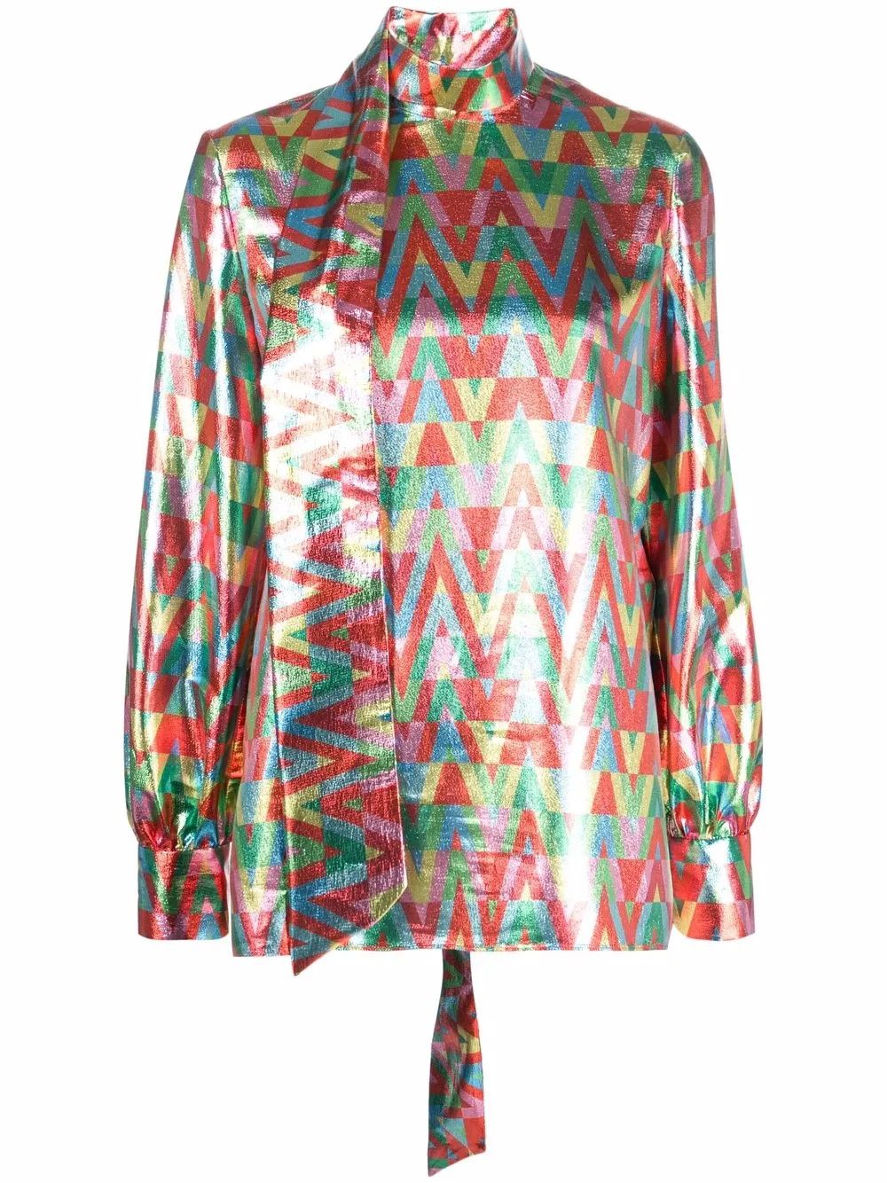 Valentino o1y0326 Blouse in Multicolor Size S / US 4 / IT 40 - 1 Thumbnail