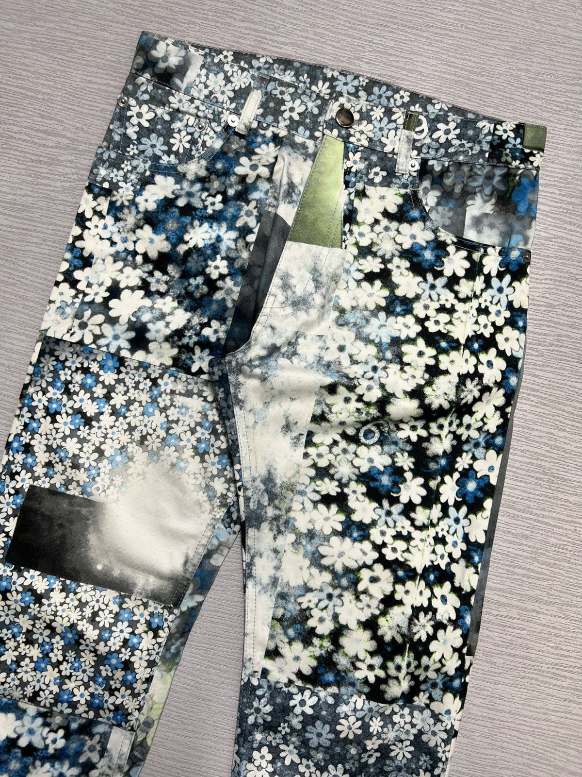 MM6 Maison Margiela MM6 - S/S 16’ - Flower Patchwork Pants Size US 28 / EU 44 - 3 Thumbnail