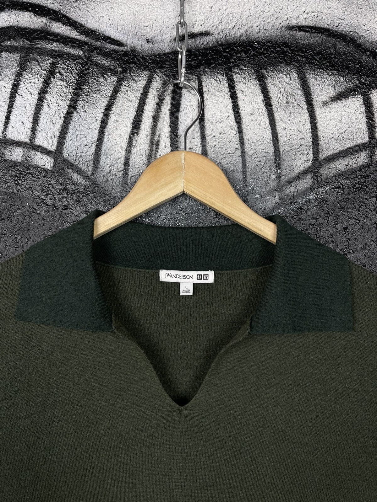 JW Anderson × Japanese Brand × Uniqlo Uniqlo x J.W. Anderson Souffle Yarn Sweater Dark Green Size L / US 10 / IT 46 - 6 Thumbnail